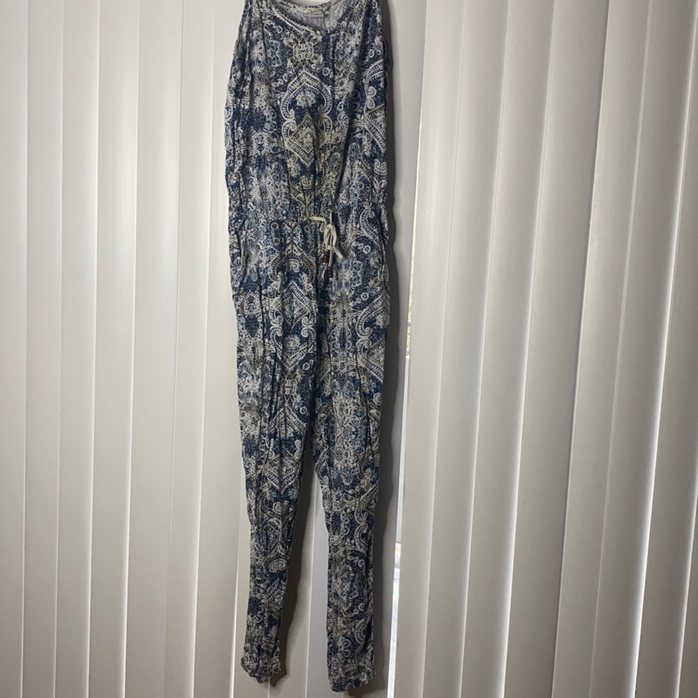 Blue and white jumper
